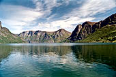 Norvegia, la regione dei fiordi, vedute durante la gita in battello lungo l'Aurlandsfjord e il Noeroyfjord. 